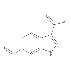 6-formyl-1H-indole-3-carboxylic acid结构式