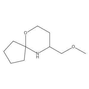 9-(Methoxymethyl)-6-oxa-10-azaspiro[4.5]decane结构式