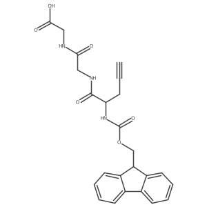 2-{2-[2-({[(9H-fluoren-9-yl)methoxy]carbonyl}amino)pent-4-ynamido]acetamido}acetic acid Structure