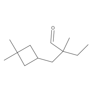 2-[(3,3-Dimethylcyclobutyl)methyl]-2-methylbutanal结构式