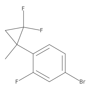 4-Bromo-1-(2,2-difluoro-1-methylcyclopropyl)-2-fluorobenzene结构式
