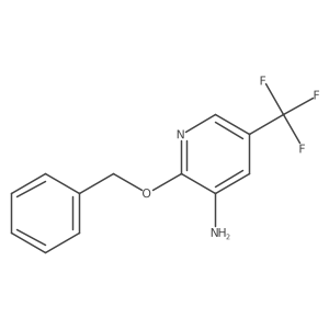2-(Benzyloxy)-5-(trifluoromethyl)pyridin-3-amine Structure