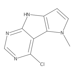 4-Chloro-5-methyl-5,8-dihydropyrrolo[2',3':4,5]pyrrolo[2,3-d]pyrimidine结构式