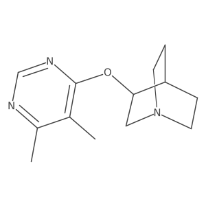 3-[(5,6-Dimethylpyrimidin-4-yl)oxy]-1-azabicyclo[2.2.2]octane Structure
