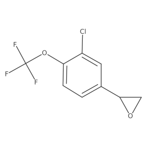 (2R)-2-[3-chloro-4-(trifluoromethoxy)phenyl]oxirane结构式