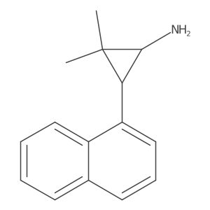 rac-(1R,3S)-2,2-dimethyl-3-(naphthalen-1-yl)cyclopropan-1-amine Structure