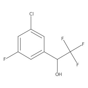 (1R)-1-(3-chloro-5-fluorophenyl)-2,2,2-trifluoroethan-1-ol Structure