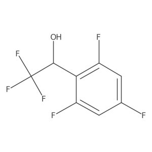(1S)-2,2,2-trifluoro-1-(2,4,6-trifluorophenyl)ethan-1-ol结构式