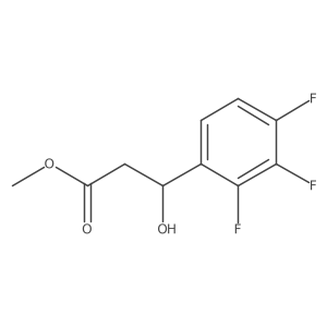 Methyl 3-hydroxy-3-(2,3,4-trifluorophenyl)propanoate结构式