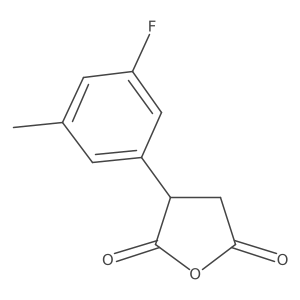 3-(3-Fluoro-5-methylphenyl)oxolane-2,5-dione Structure
