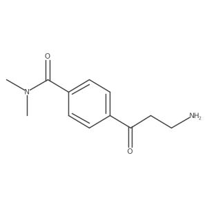 4-(3-aminopropanoyl)-N,N-dimethylbenzamide结构式
