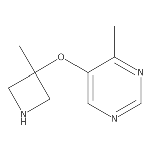 4-Methyl-5-[(3-methylazetidin-3-yl)oxy]pyrimidine结构式