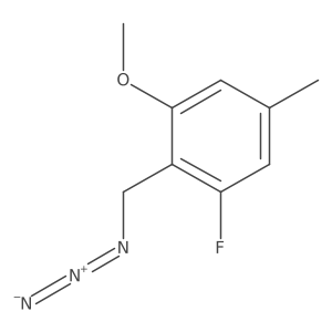 2-(Azidomethyl)-1-fluoro-3-methoxy-5-methylbenzene结构式