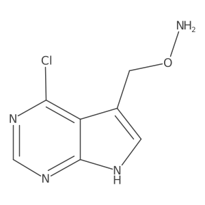 O-({4-chloro-7H-pyrrolo[2,3-d]pyrimidin-5-yl}methyl)hydroxylamine结构式