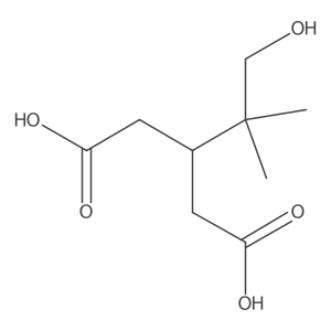 3-(1-Hydroxy-2-methylpropan-2-yl)pentanedioic acid Structure