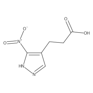 3-(3-nitro-1H-pyrazol-4-yl)propanoic acid结构式