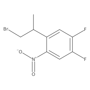 1-(1-Bromopropan-2-yl)-4,5-difluoro-2-nitrobenzene Structure