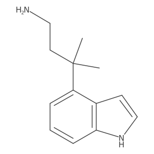 3-(1H-indol-4-yl)-3-methylbutan-1-amine结构式