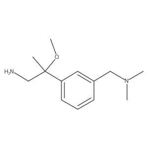 2-{3-[(Dimethylamino)methyl]phenyl}-2-methoxypropan-1-amine Structure
