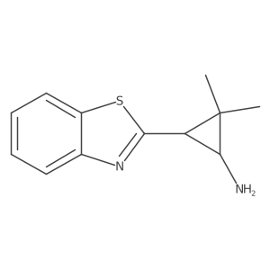 3-(1,3-Benzothiazol-2-yl)-2,2-dimethylcyclopropan-1-amine结构式