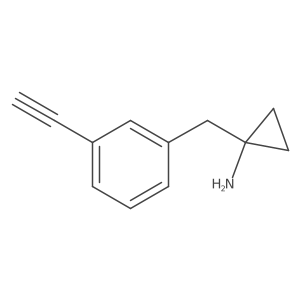 1-[(3-Ethynylphenyl)methyl]cyclopropan-1-amine结构式