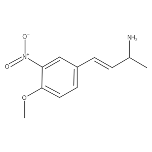 4-(4-Methoxy-3-nitrophenyl)but-3-en-2-amine Structure