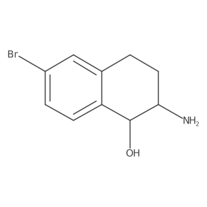 rac-(1R,2R)-2-amino-6-bromo-1,2,3,4-tetrahydronaphthalen-1-ol Structure