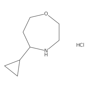 5-Cyclopropyl-1,4-oxazepane;hydrochloride Structure