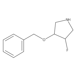 3-(Benzyloxy)-4-fluoropyrrolidine结构式