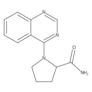 1-(Quinazolin-4-yl)pyrrolidine-2-carboxamide结构式