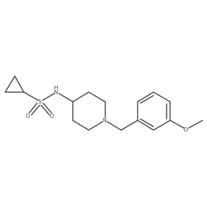 N-{1-[(3-methoxyphenyl)methyl]piperidin-4-yl}cyclopropanesulfonamide Structure