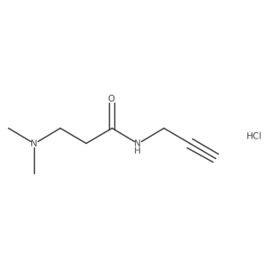 3-(Dimethylamino)-N-prop-2-ynylpropanamide;hydrochloride Structure