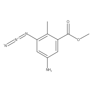 Methyl 5-amino-3-azido-2-methylbenzoate结构式