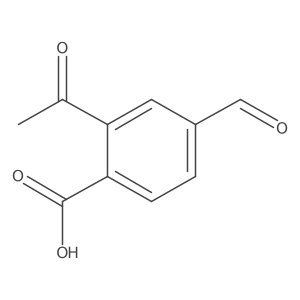 2-Acetyl-4-formylbenzoic acid Structure