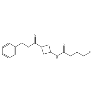 Benzyl 3-(4-chlorobutanamido)azetidine-1-carboxylate Structure