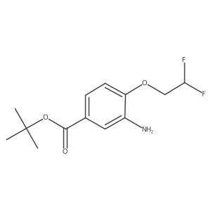 Tert-butyl 3-amino-4-(2,2-difluoroethoxy)benzoate结构式
