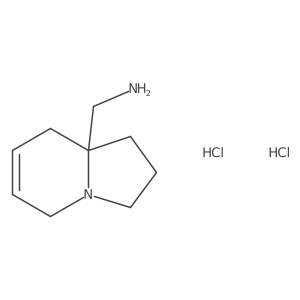 1-(1,2,3,5,8,8a-Hexahydroindolizin-8a-yl)methanamine dihydrochloride Structure