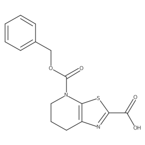 4-[(benzyloxy)carbonyl]-4H,5H,6H,7H-[1,3]thiazolo[5,4-b]pyridine-2-carboxylic acid结构式