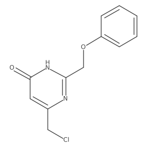 6-(Chloromethyl)-2-(phenoxymethyl)pyrimidin-4-ol结构式