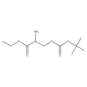 ethyl (2R)-2-amino-3-{[(tert-butoxy)carbonyl]sulfanyl}propanoate Structure