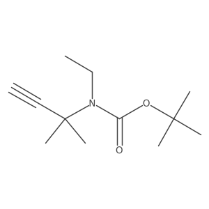 tert-butyl N-ethyl-N-(2-methylbut-3-yn-2-yl)carbamate Structure