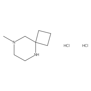 8-Methyl-5,8-diazaspiro[3.5]nonane dihydrochloride Structure