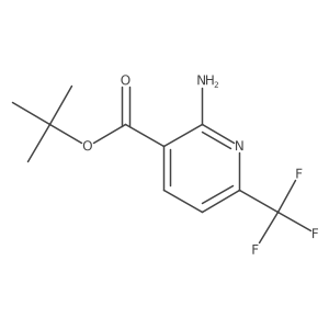 Tert-butyl 2-amino-6-(trifluoromethyl)pyridine-3-carboxylate结构式