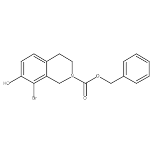 Benzyl 8-bromo-7-hydroxy-1,2,3,4-tetrahydroisoquinoline-2-carboxylate结构式