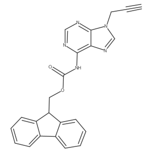 (9H-fluoren-9-yl)methyl N-[9-(prop-2-yn-1-yl)-9H-purin-6-yl]carbamate Structure