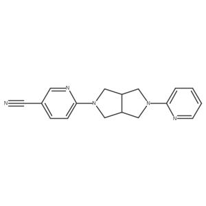 6-[5-(Pyridin-2-yl)-octahydropyrrolo[3,4-c]pyrrol-2-yl]pyridine-3-carbonitrile Structure