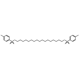 Heptadecane-1,17-diyl bis(4-methylbenzenesulfonate)结构式