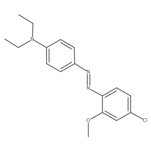 Benzenamine, 4-[2-(4-chloro-2-methoxyphenyl)diazenyl]-N,N-diethyl-结构式