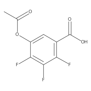 5-(Acetyloxy)-2,3,4-trifluorobenzoic acid结构式