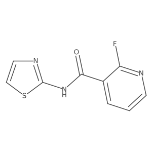 2-Fluoro-N-2-thiazolyl-3-pyridinecarboxamide Structure